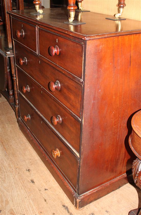 Victorian mahogany chest of drawers